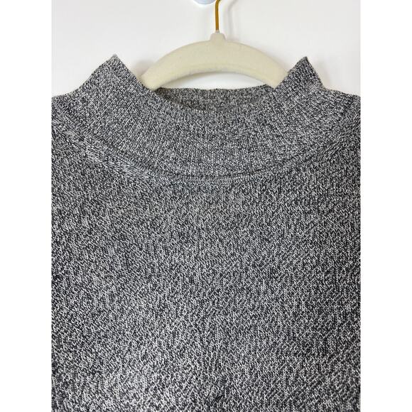 John Ashford Italian Merino Wool Mock Neck Sweater, Size Large - Picture 3 of 7